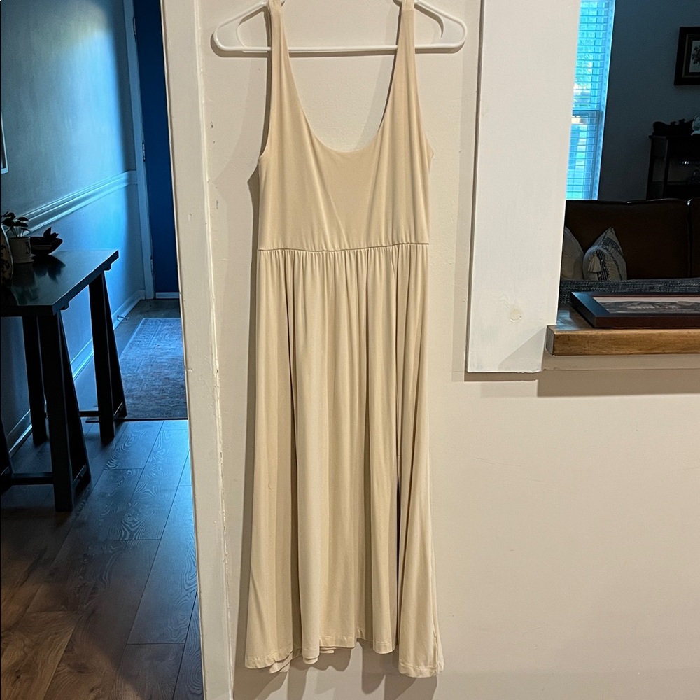 A New Day Cream Midi Dress